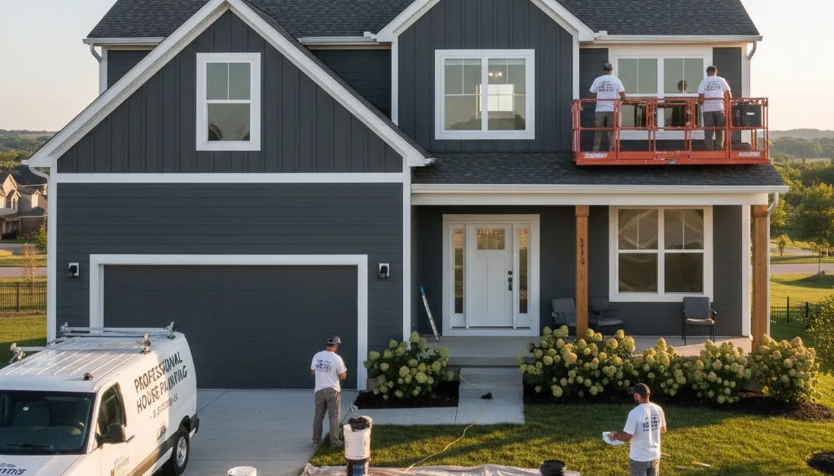 Interior painting service in Overland Park, KS for a professional house-painting project