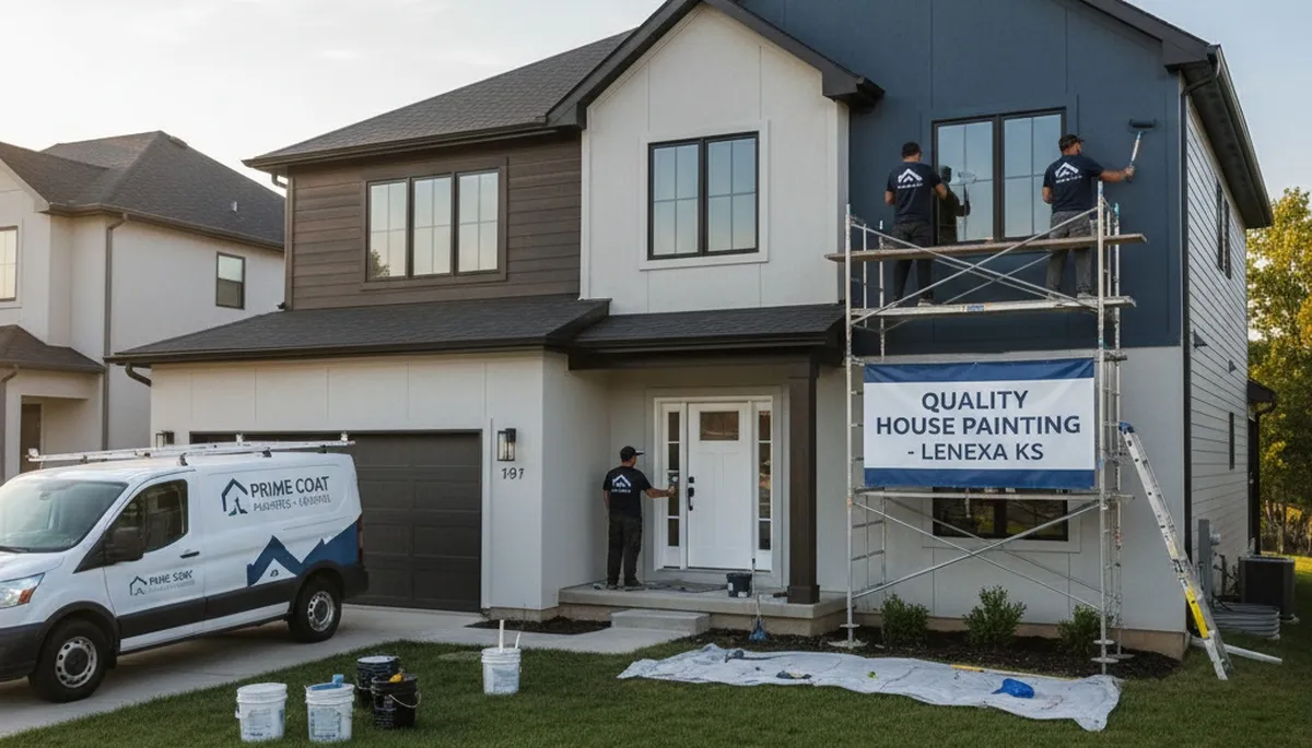 Interior painting service in Overland Park, KS for a professional house-painting project