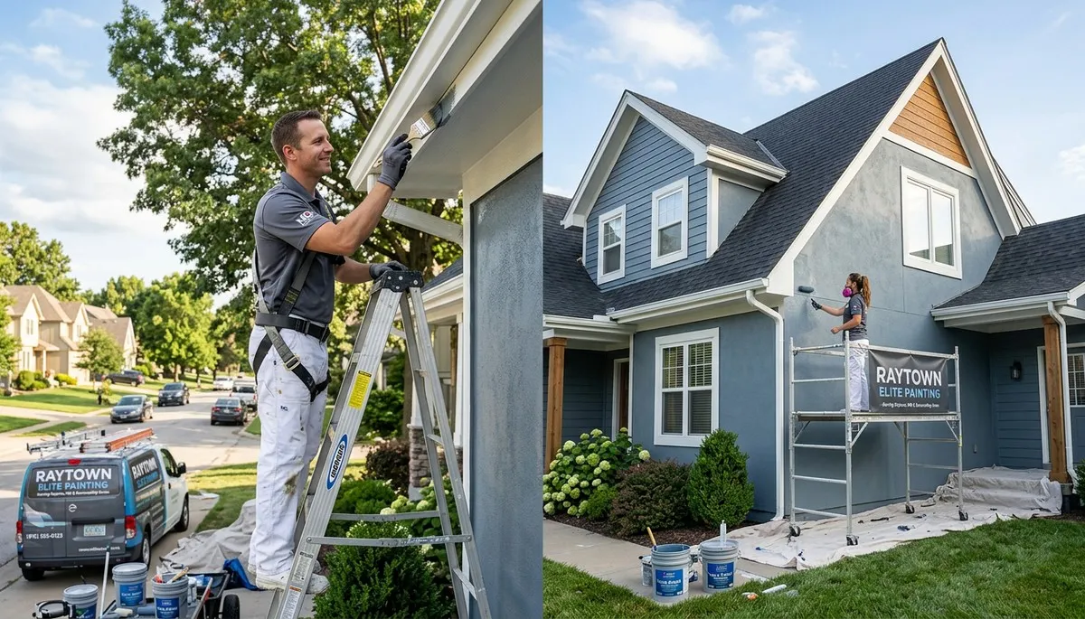 Professional house painters in Overland Park KS enhancing home interiors with quality paint finishes