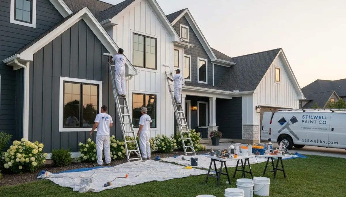 Interior painting service in Overland Park, KS for a professional house-painting project